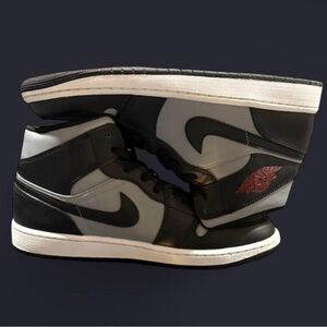 Jordan 1 Mid black sneakers size: 10 men’s worn a few times!